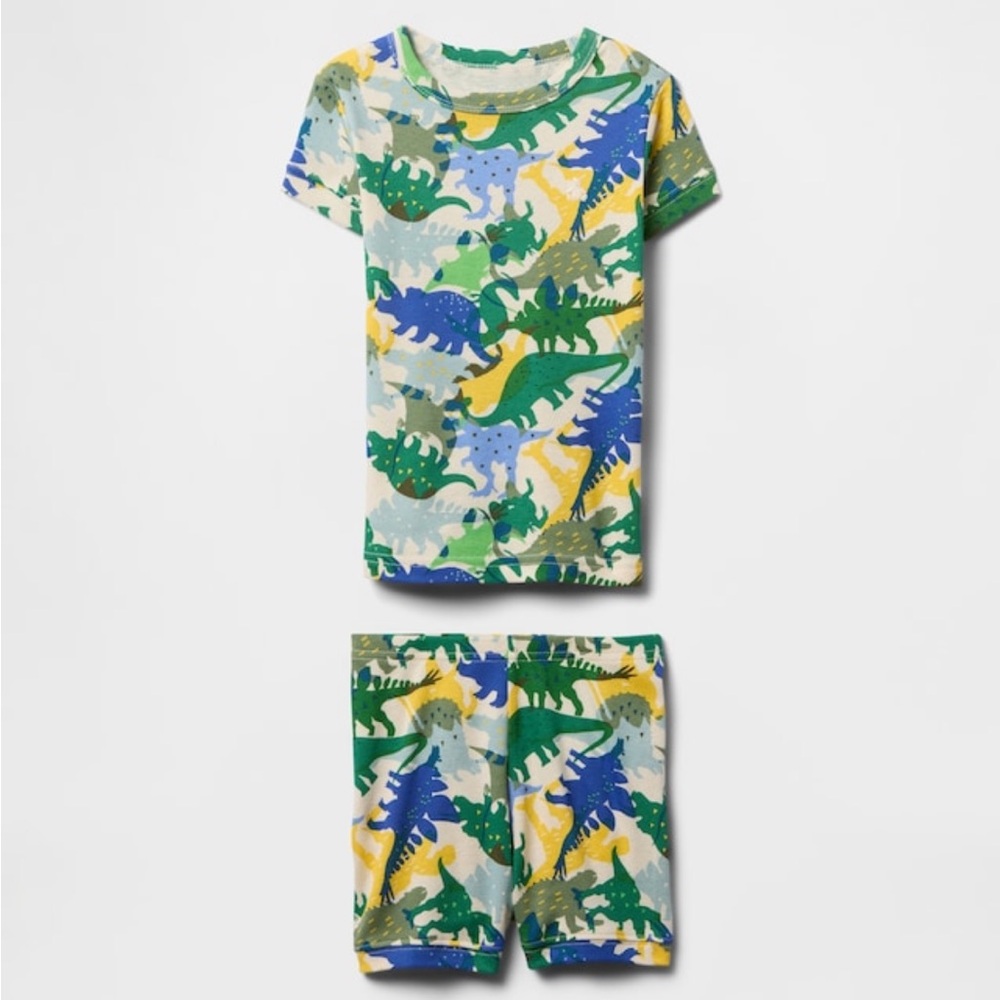 NWOT Gap Dinosaur Print Kids Pajama Set